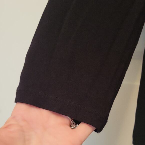 Michael Kors Black Blouse Size S 3/4 Sleeve Tunic - Picture 6 of 13